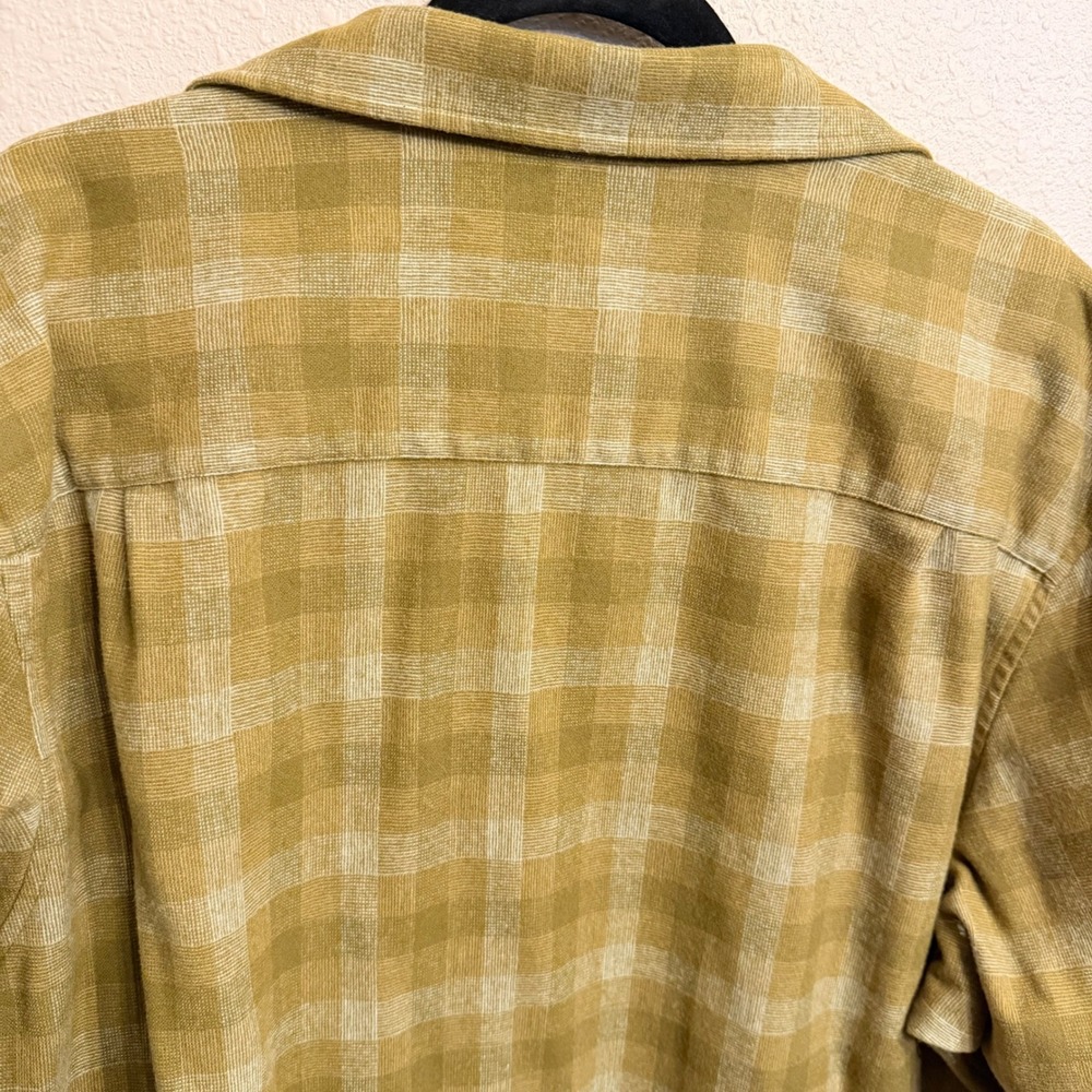 Pendleton Lodge Shirt M XXL Fitted Wool Plaid Long Sleeve Button Down Tan Gold - Picture 3 of 7